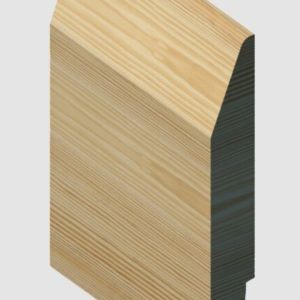 Chamfered / Ovolo Softwood Skirting
