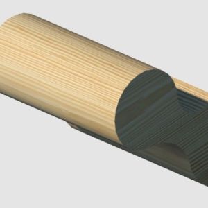 U/S Wallfix Handrail Softwood (Pigs Ear)